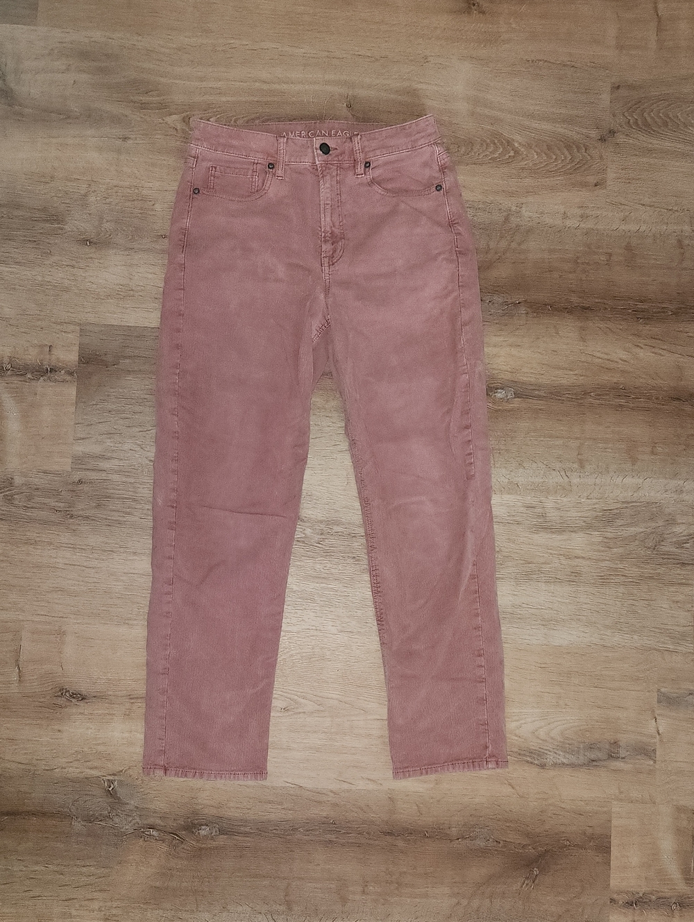 American Eagle Outfitters Dusty Rose High-Rise Corduroy